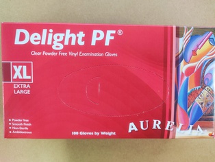 GUANTI AURELIA VINILE MONOUSO 100 PEZZI TAGLIA XL