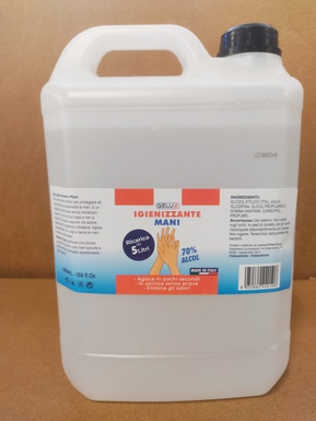 RICARICA 5L GEL MANI IGIENIZZANTE GELUX ALCOOL 70%