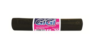 SACCHI SPAZZATURA GIGI LAMPO NERI 55x70 (CONF DA 20)